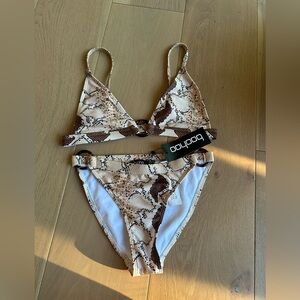 ☀️boohoo snake print bikini